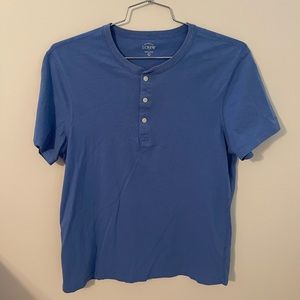 J Crew Men’s Short Sleeve Henley Large